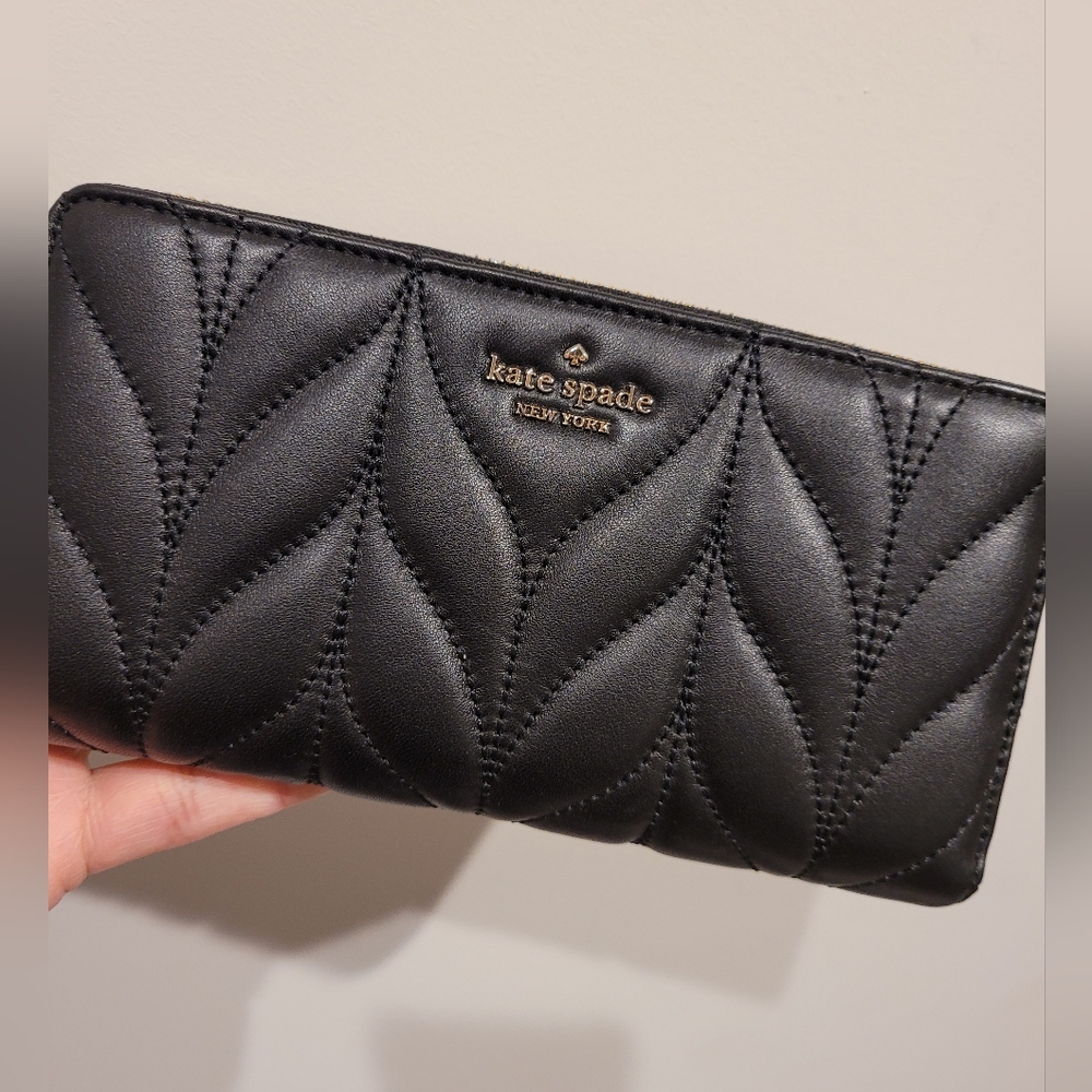 Black Kate Spade Quilted Wallet